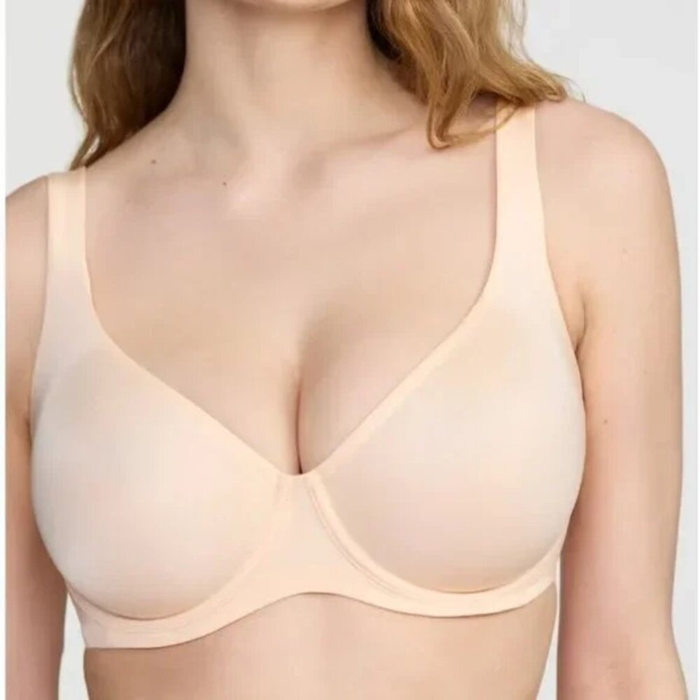 CUUP The Scoop Microfiber Bra Underwire Unpadded‎ Nude Sand 34A